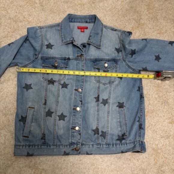 Denim Jacket - Saks Fifth Avenue Denim Jean Jacket Woman's Large - Picture 5 of 7